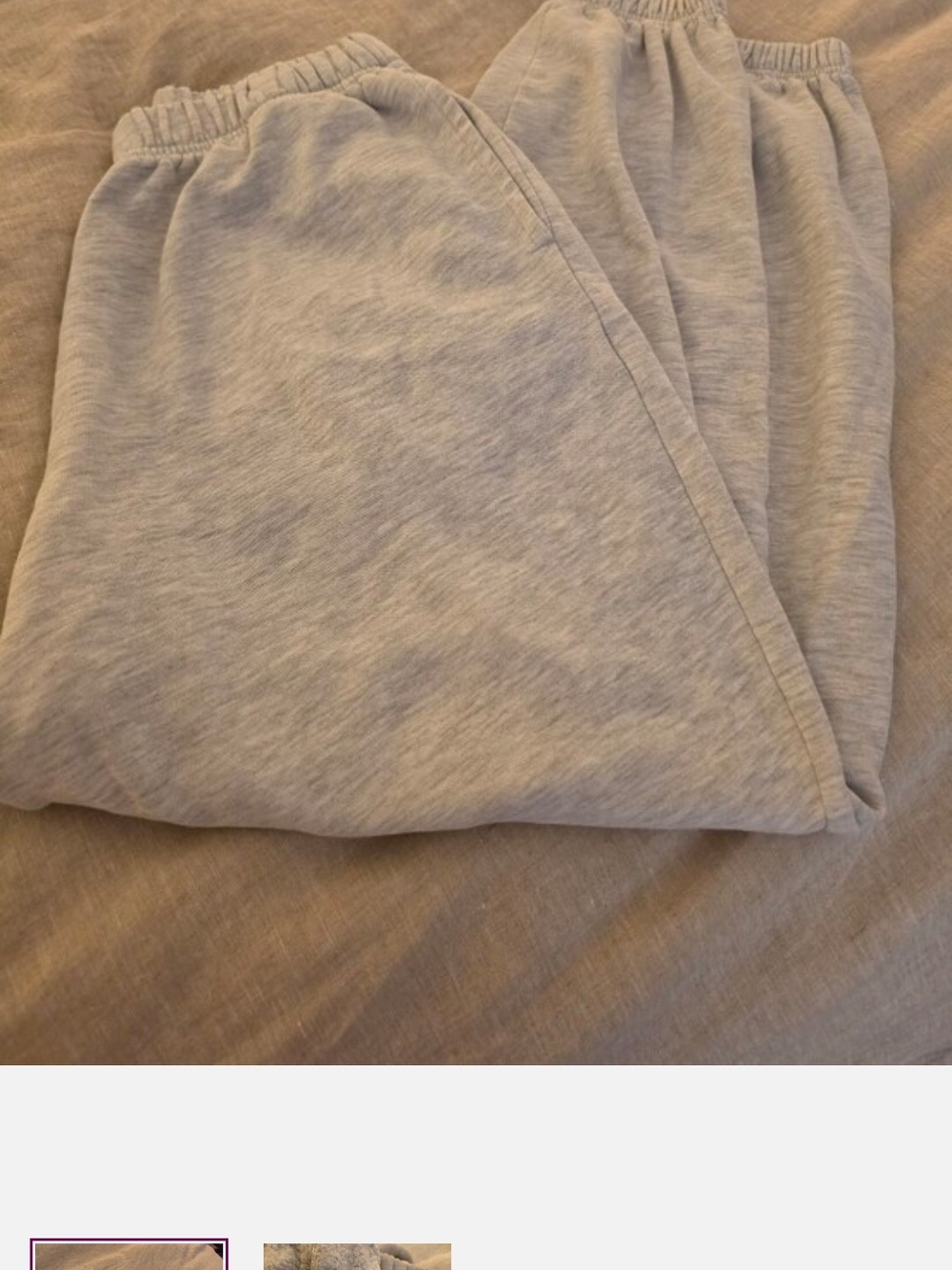 Garage Light Heather Gray Elastic Waist Jogger Sweatpants Never Worn New Medium